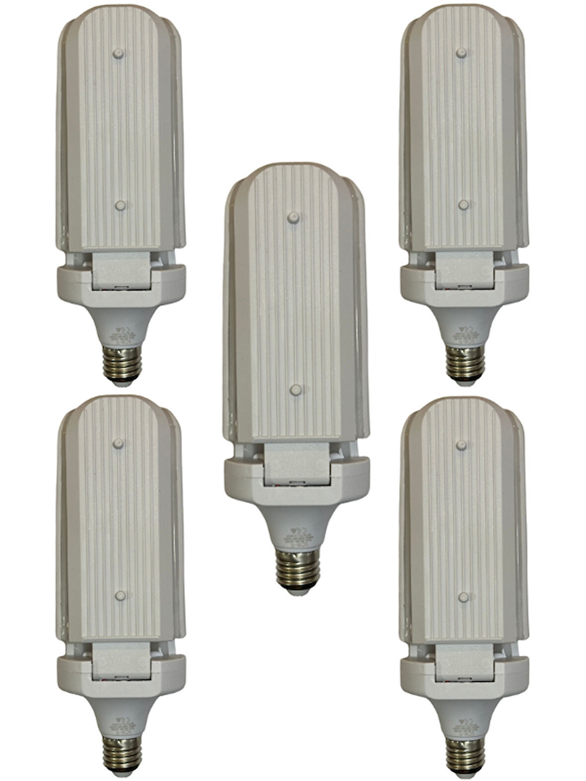 (5 Adet) Sorti 30W (270W) Beyaz Işık E27 Duylu (Kalın Duy) Led Pervane Ampul