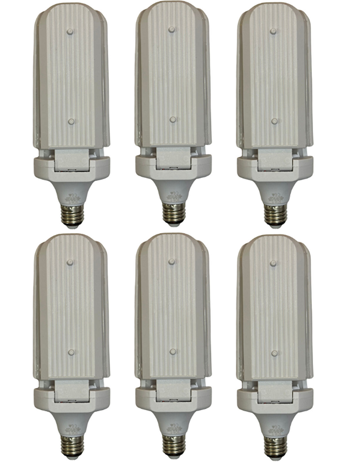 (6 Adet) Sorti 30W (270W) Beyaz Işık E27 Duylu (Kalın Duy) Led Pervane Ampul