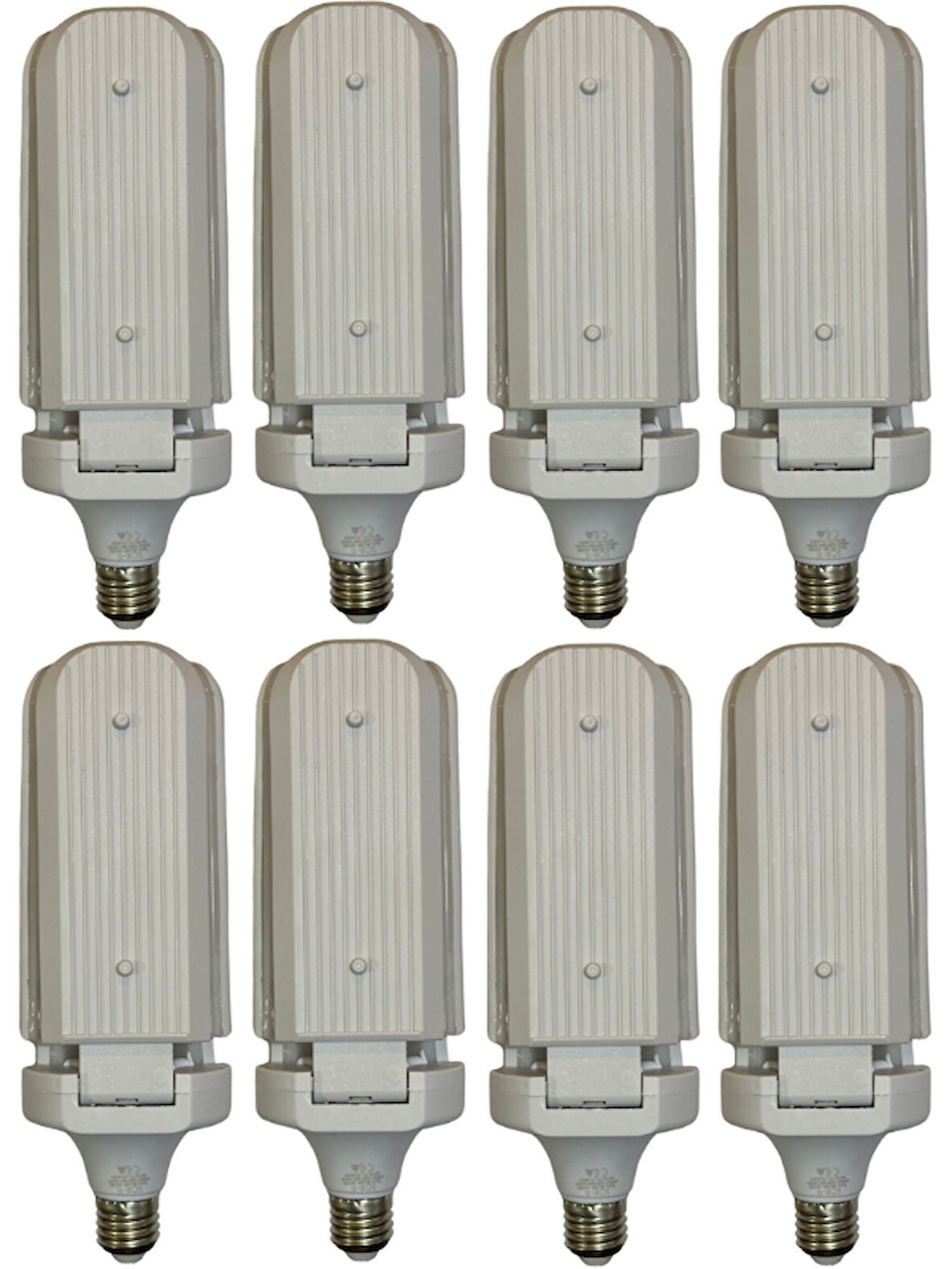 (8 Adet) Sorti 30W (270W) Beyaz Işık E27 Duylu (Kalın Duy) Led Pervane Ampul