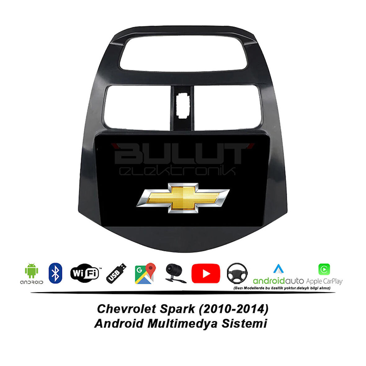 Chevrolet Spark Android Multimedya Sistemi (2010-2014) 2 GB Ram 16 GB Hafıza 4 Çekirdek İphone CarPlay Android Auto Navibox