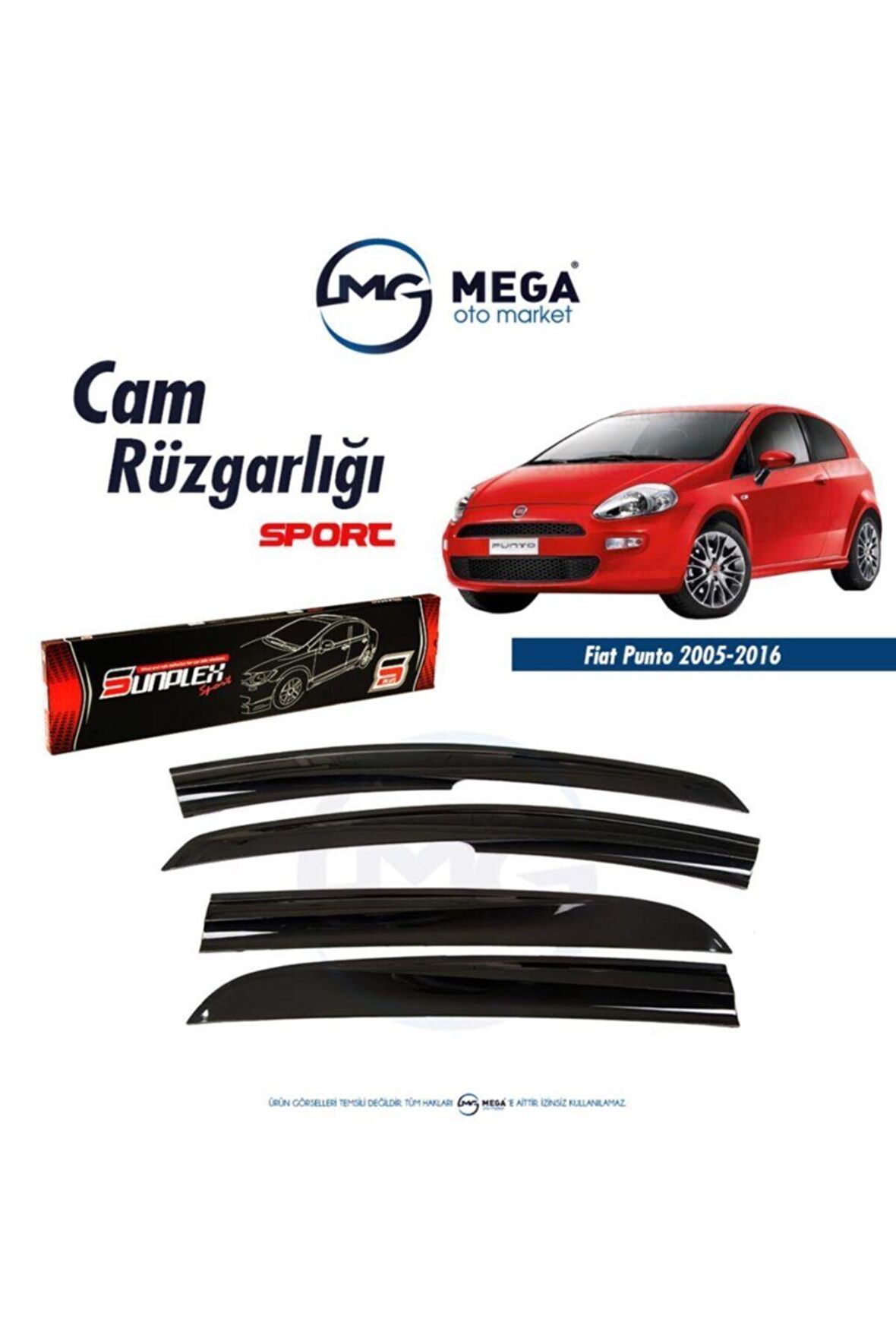 Fiat Punto 2005-2016 Cam Rüzgarlık Mugen Ti?p