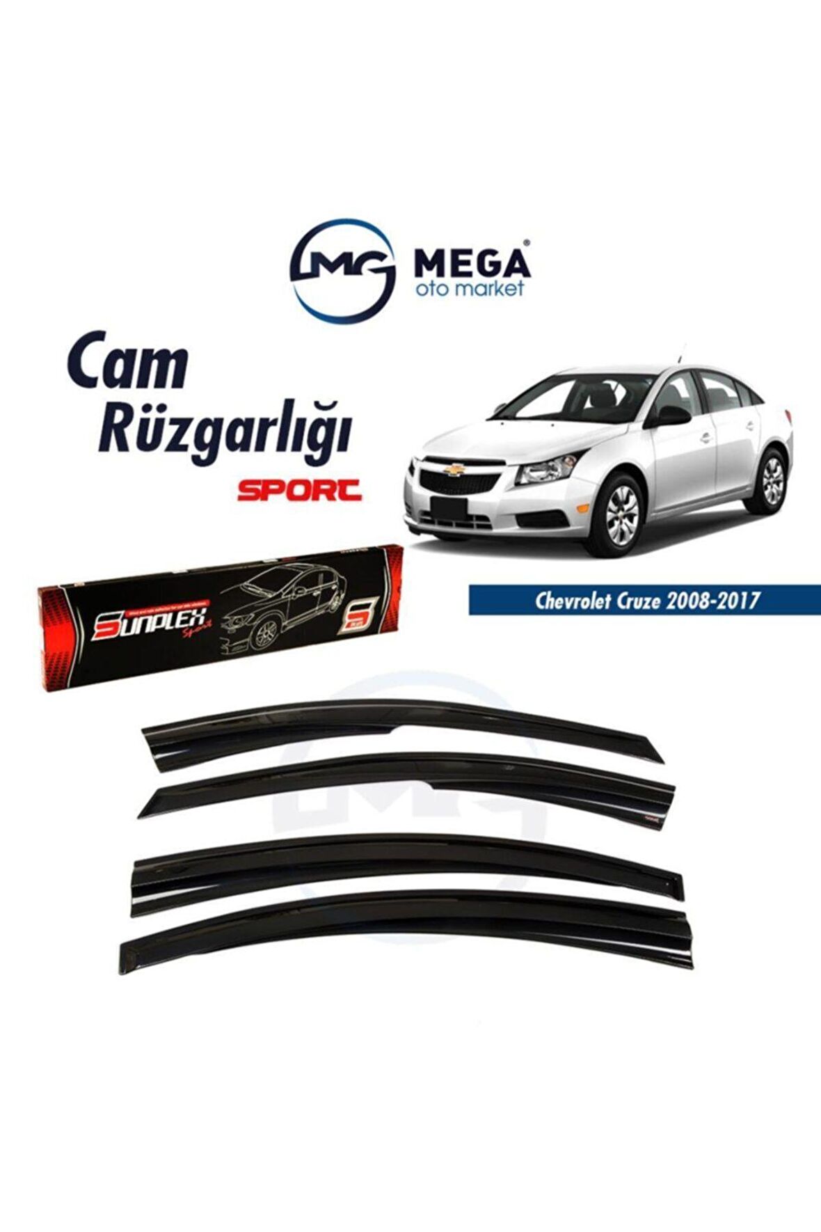 Chevrolet Cruze 2008-2017 Cam Rüzgarlık Mugen Ti?p