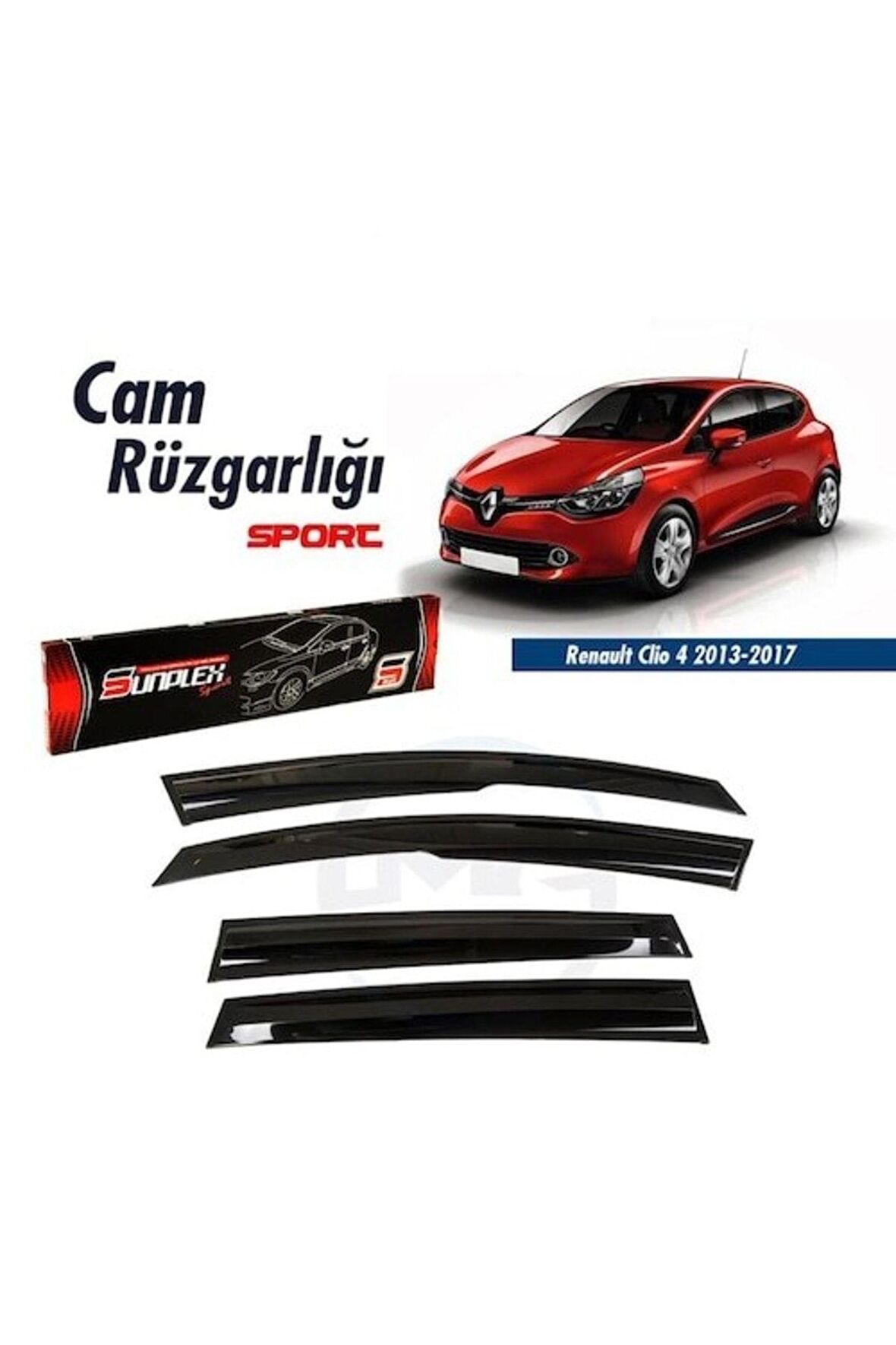 Renault Clio 4 2013-2018  Uyumlu Cam Rüzgarlık Mugen Tip Sunplex