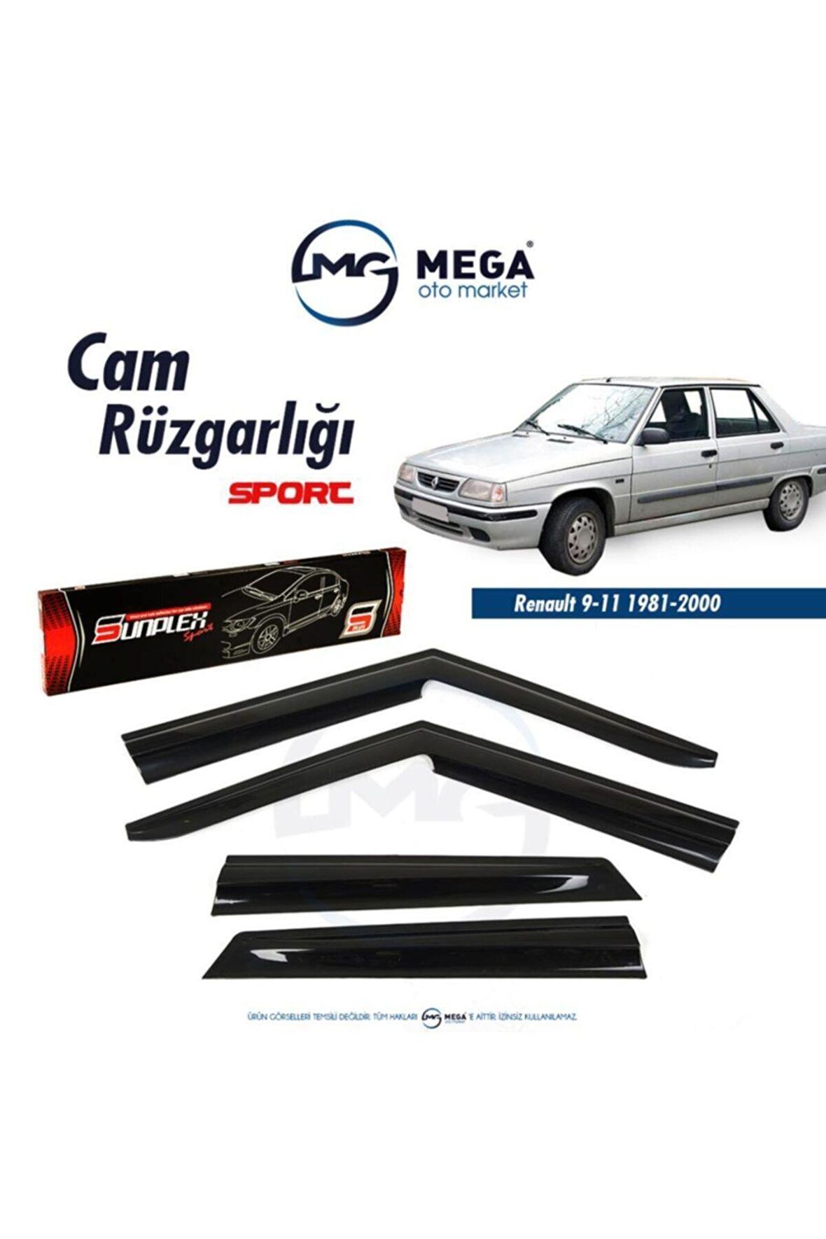 Renault 9-11 Cam Rüzgarlık Mugen Ti?p