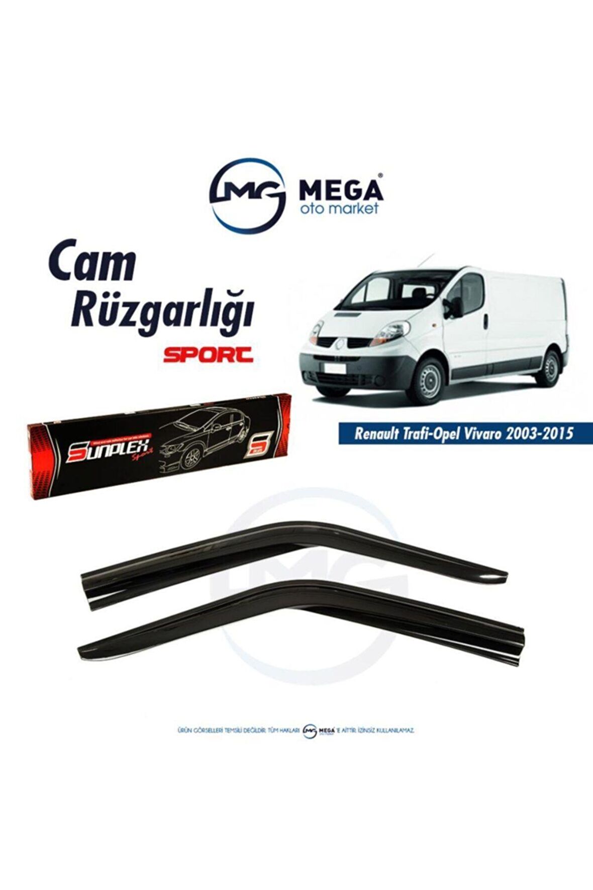 Renault Traffi?c 2003-2015 Cam Rüzgarlık Mugen Ti?p