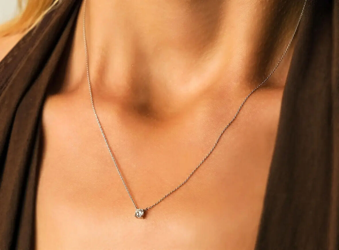 0.20 Ct. Minimal Pırlanta Kolye