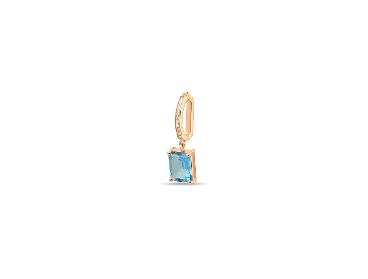 S'CHARM Blue Topaz Pırlantalı Charm