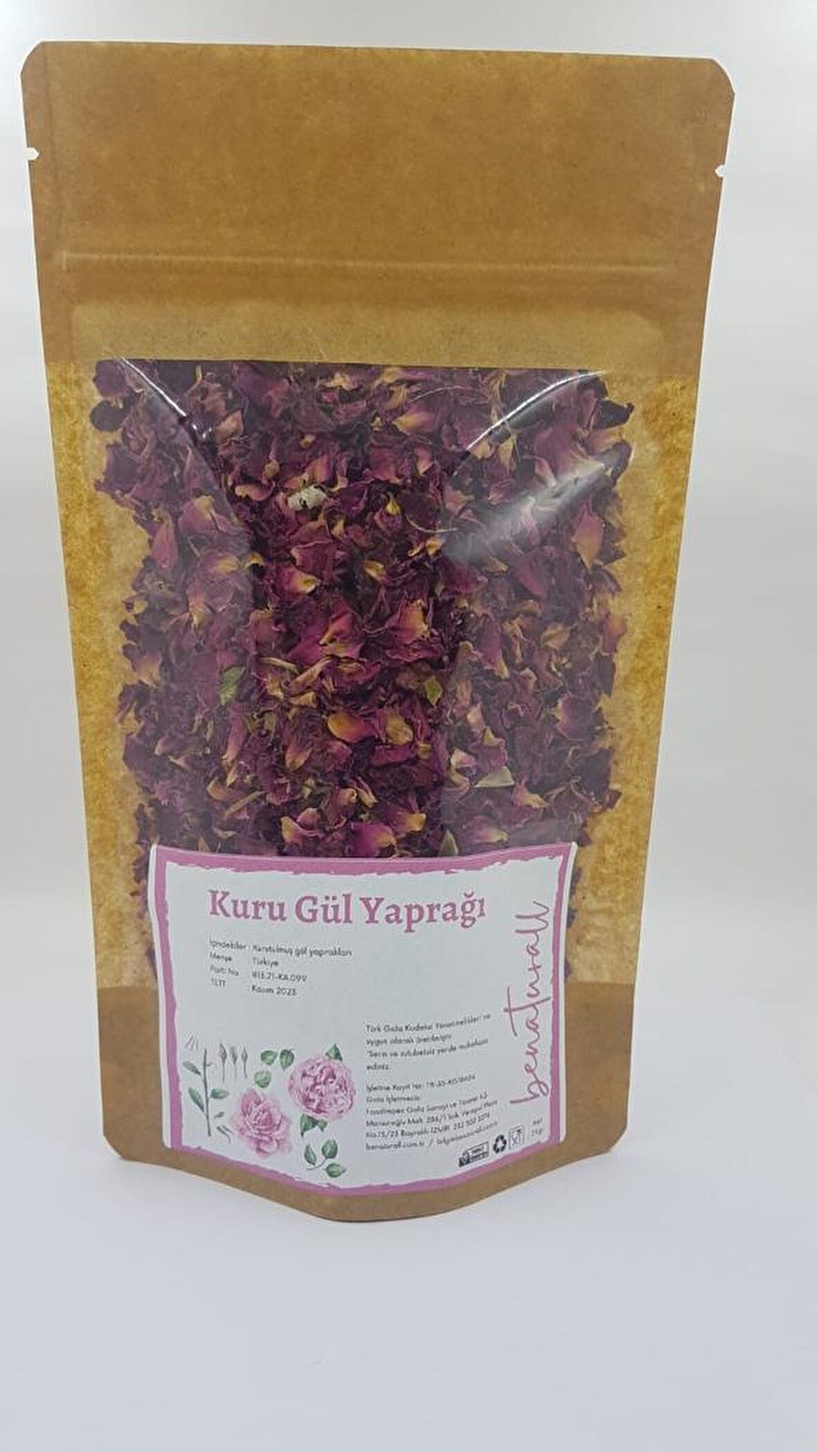 Gül Yaprakları kurutulmuş 25gr