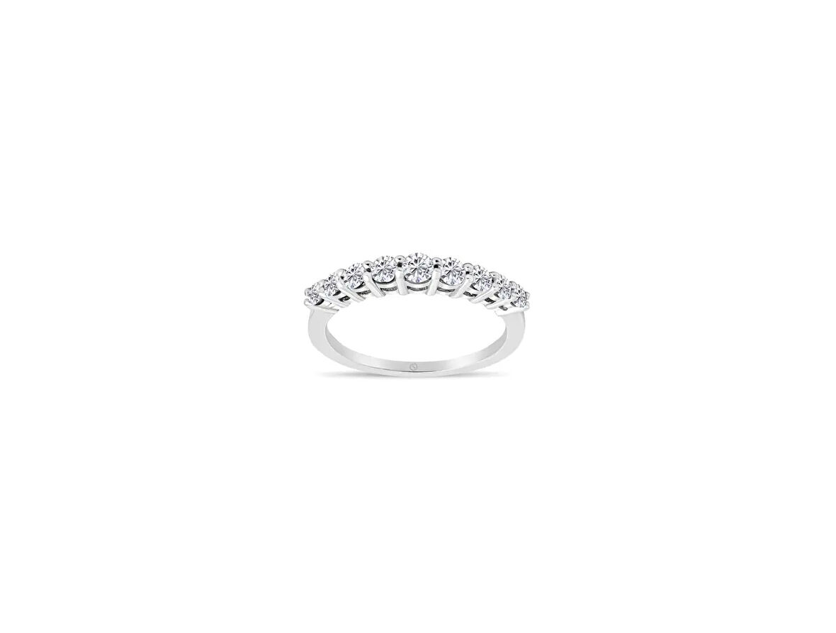 0,56 Ct Pırlanta Yarımtur Yüzük