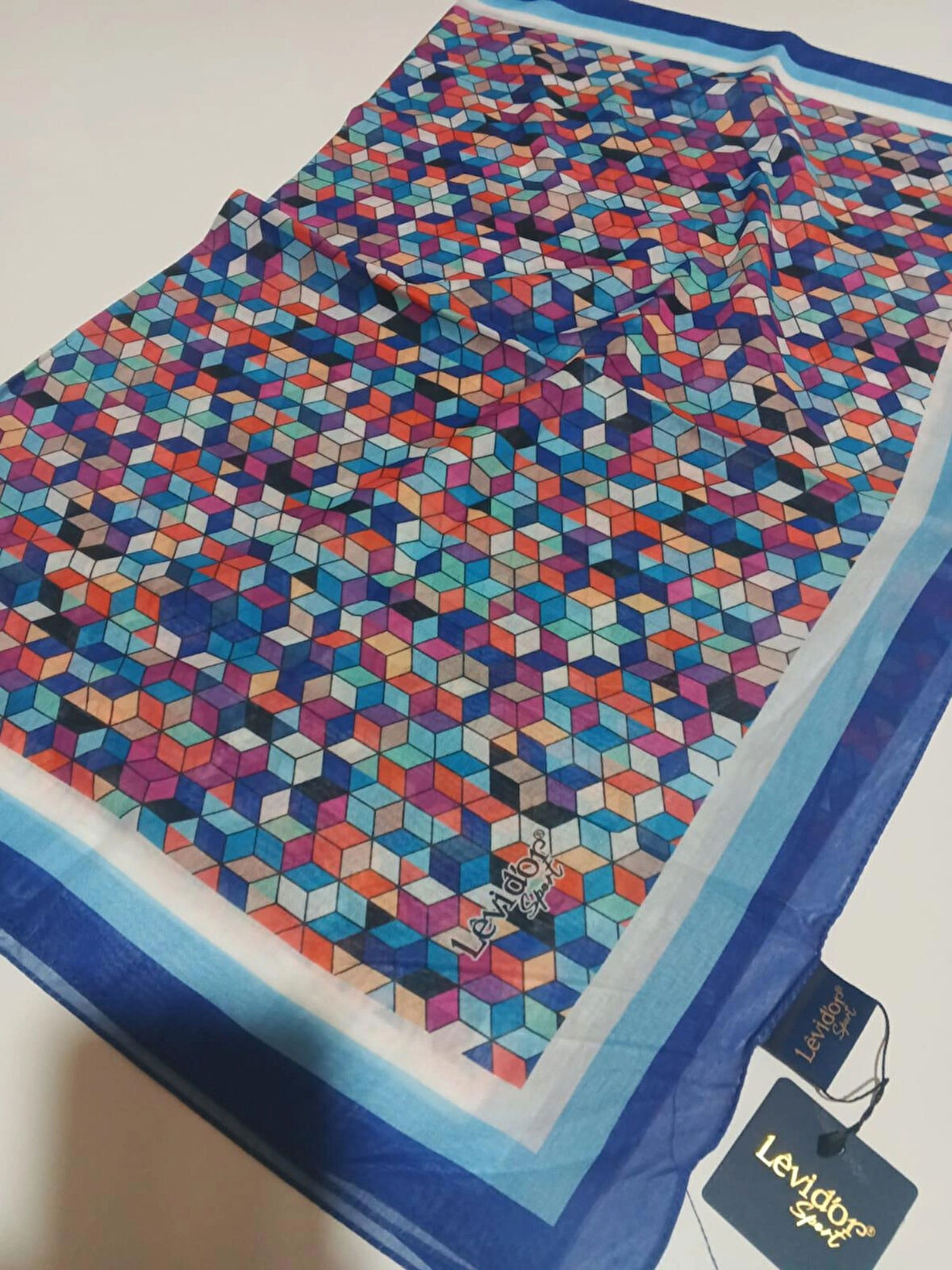 LEVİDOR SPORT ŞAL MAVİ FUŞYA