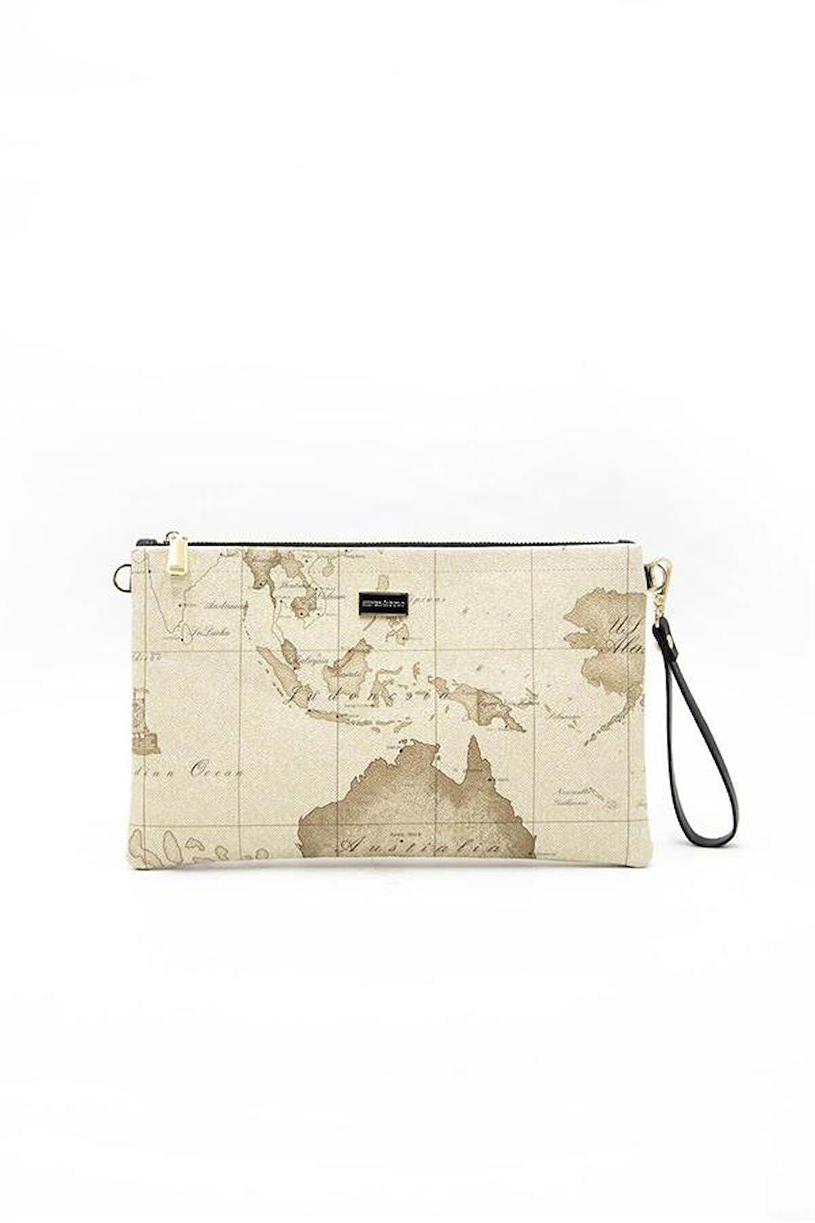 Silver  Polo Koyu Bej - A.Taba NV1034 Kadın Portföy  Clutch