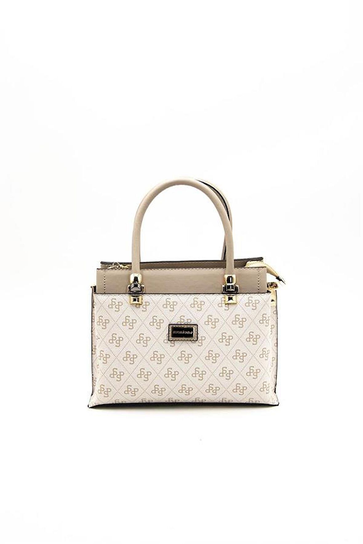 Silver  Polo Bej - Kum NV826 Kadın El Çantası
