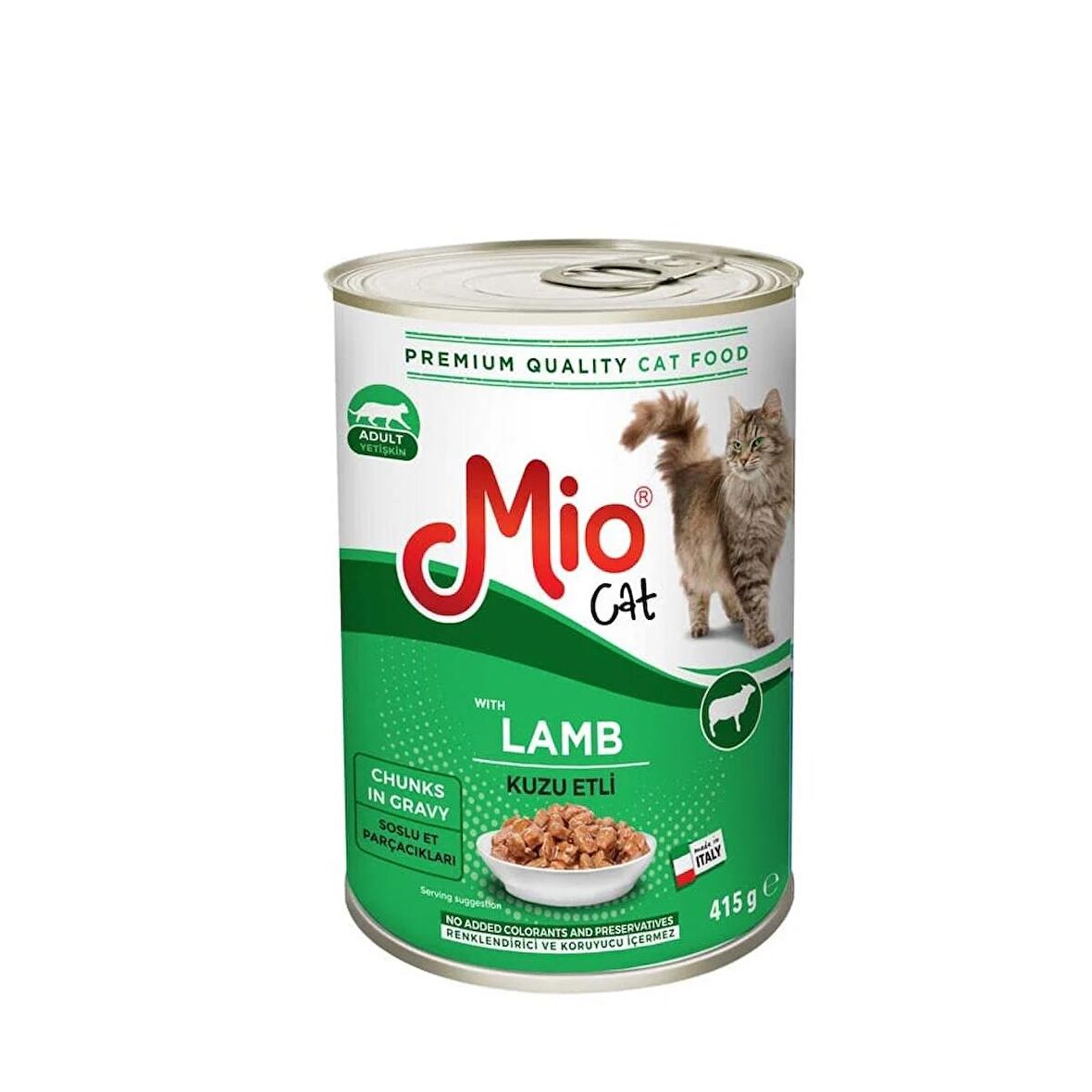 Mio Kuzu Etli Konserve Yetişkin Kedi Maması 24 x 415 G