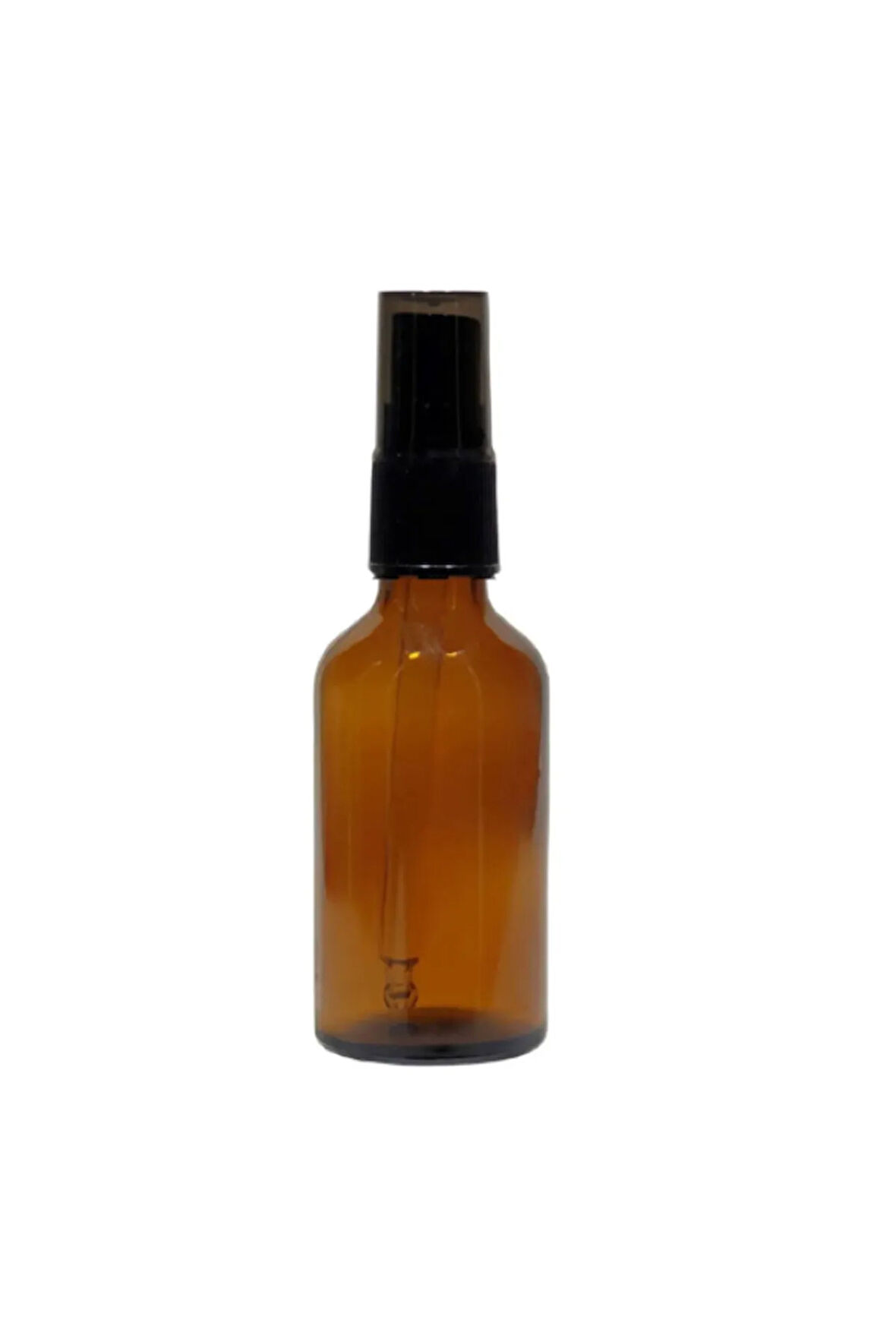 2 Adet Amber Cam Şişe 50ml Cam Spreyli