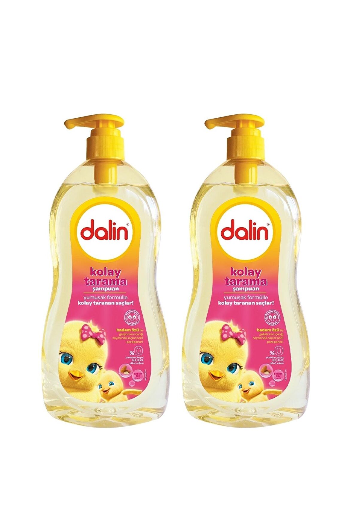 DALİN Badem Yağlı Kolay Tarama Şampuanı 700 Ml X 2 Adet