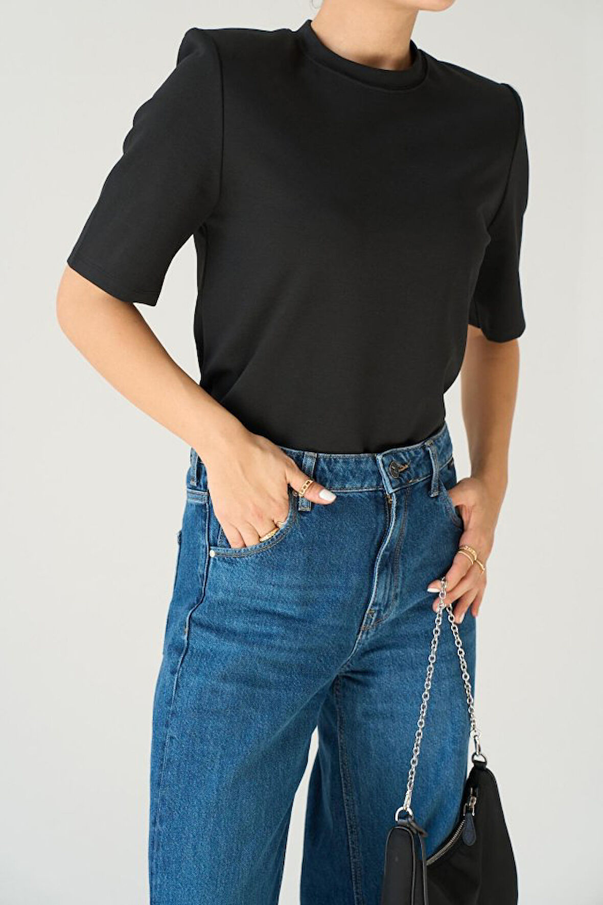 SUPPLİERBY Kısa Kol T-Shirt - Siyah