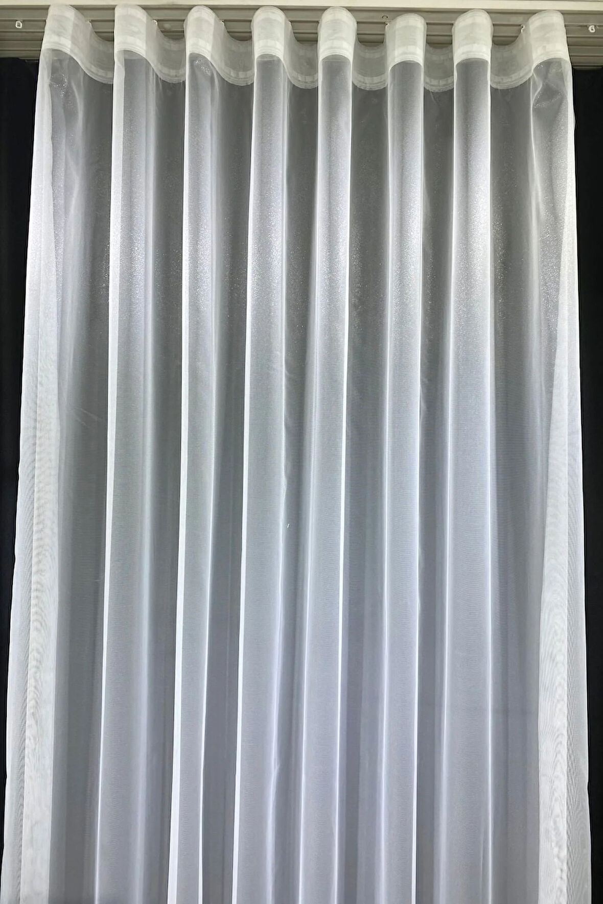 S Pile Pırıltılı Zarif Tül Perde Es Tül Perde