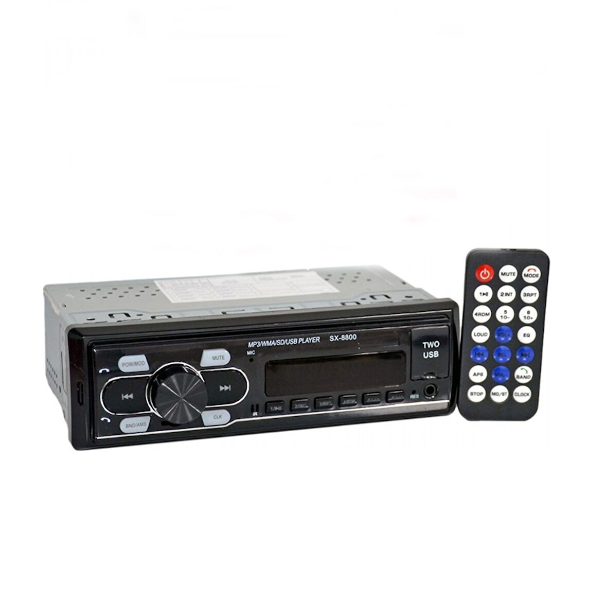 Oto Teyp Mp3 Çalar Bluetooth+2 Usb+Sd Kırmızı Işıklı