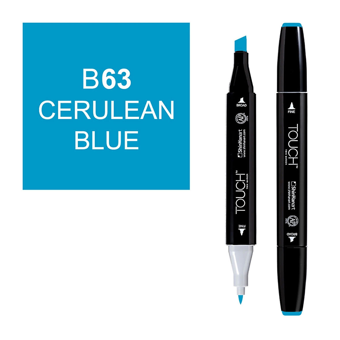 Touch Twin Marker Çizim Kalemi B63 Cerulean Blue