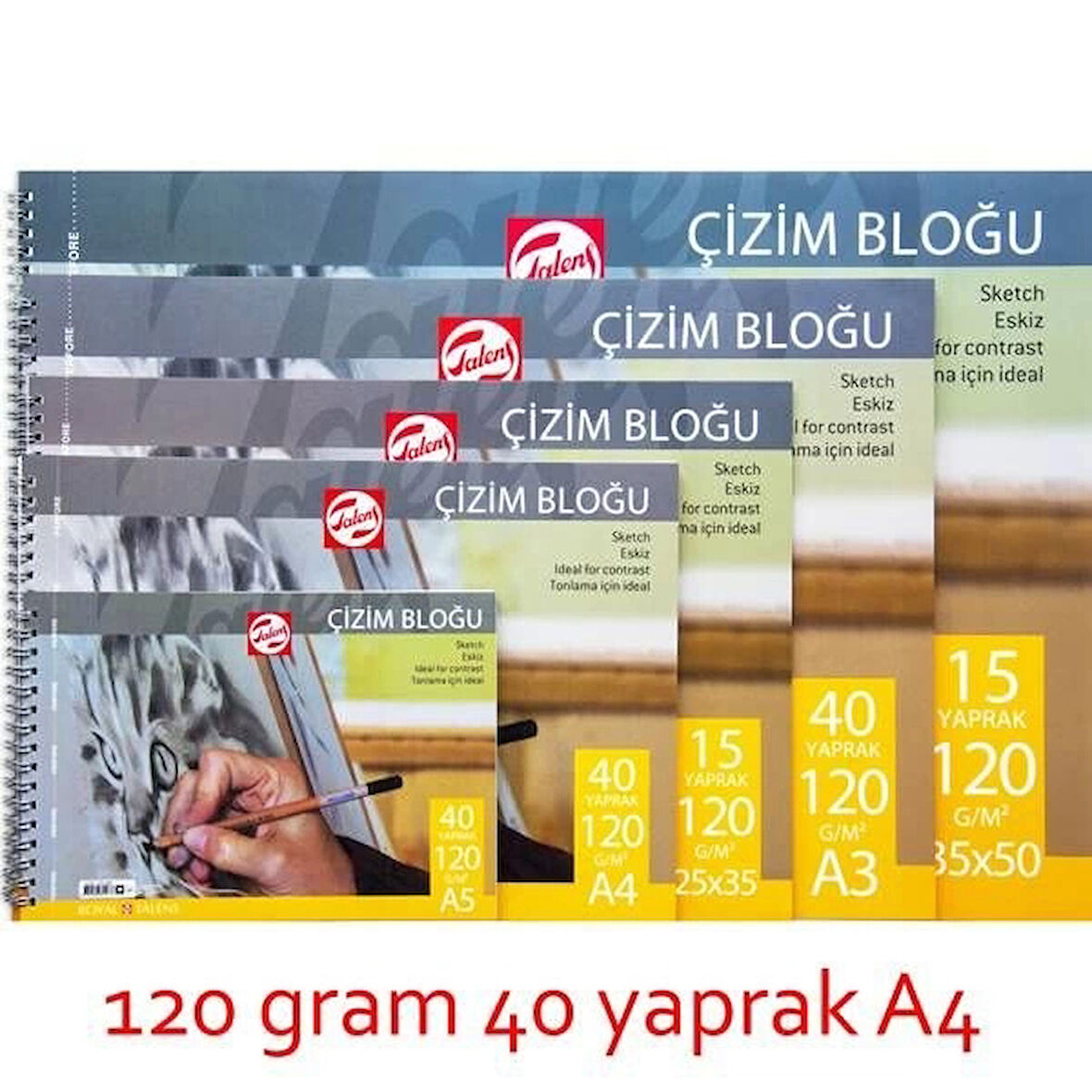 Supertrend Eskiz Çizim Defteri 120 gr. A4 40 yp.