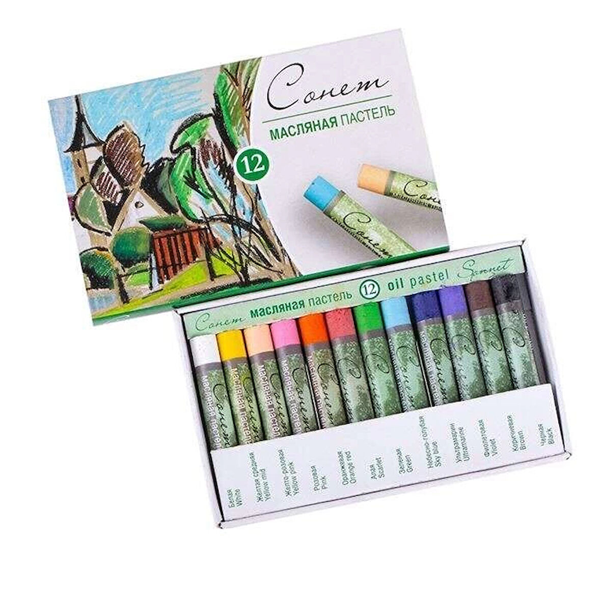 Supertrend Sonnet Yağlı Pastel Boya Seti 12 Renk