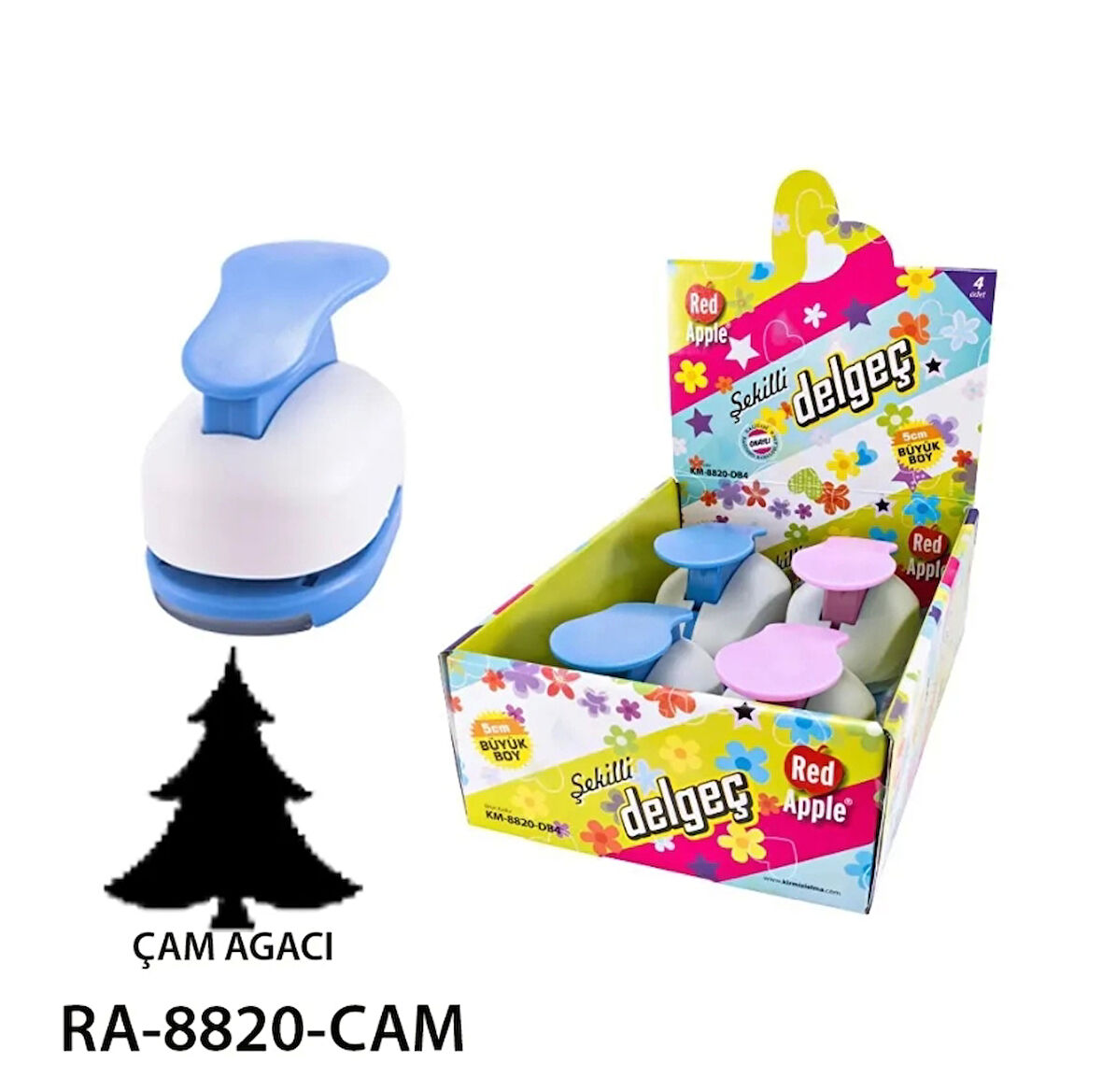 Supertrend Mega Boy Şekilli Delgeç Şekilgeç 2'' (5 cm.) ÇAM AĞACI