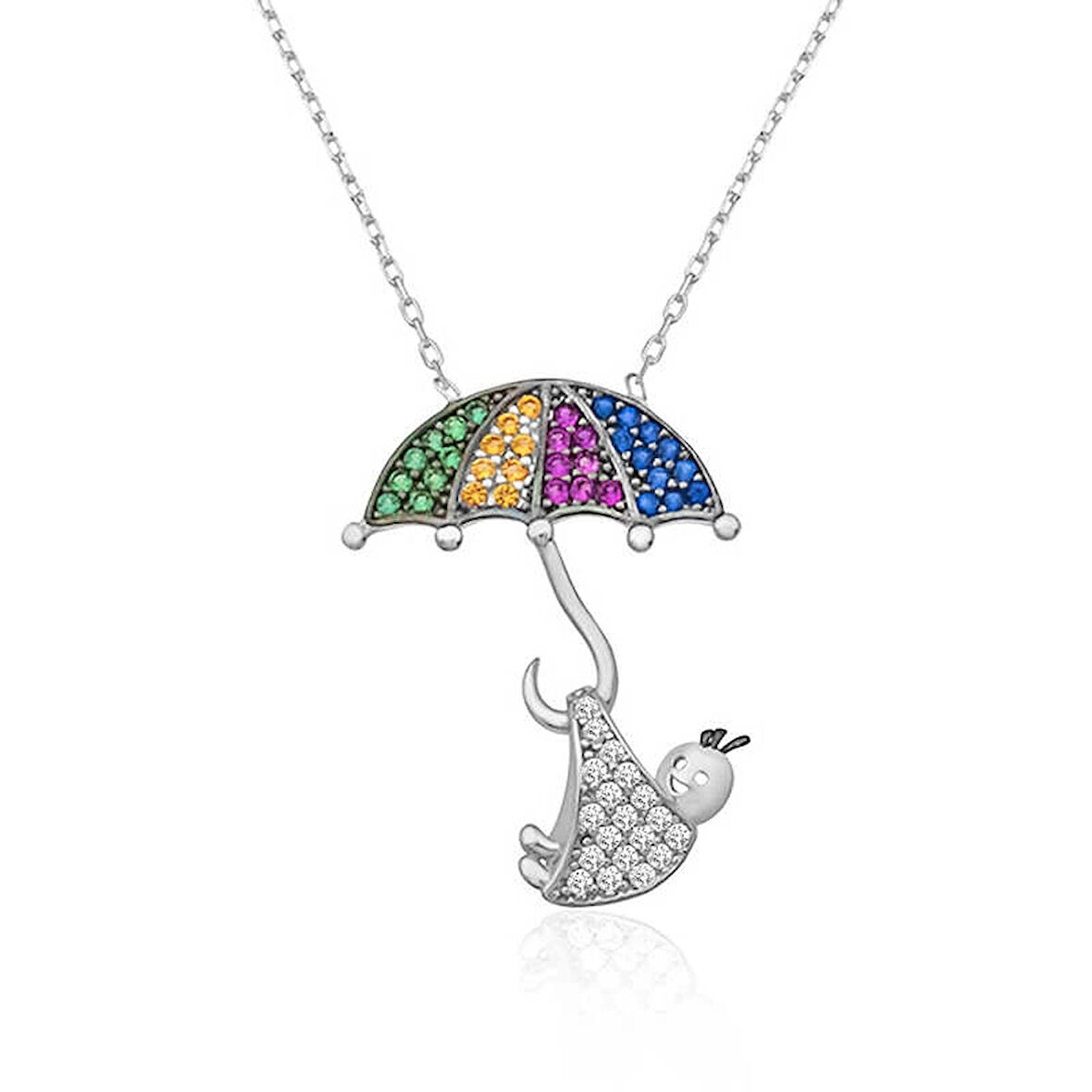 Supertrend Gümüş Doğan Bebek Kolye