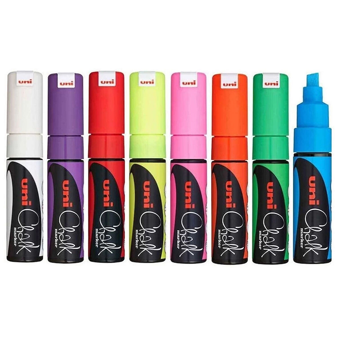 Supertrend Chalk 8 mm Kesik Uç Su Bazlı Sıvı Tebeşir Kalemi Seti 8 Renk