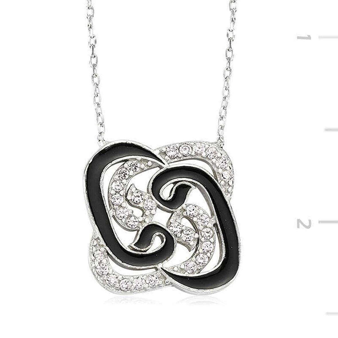 Supertrend Gümüş Pervane Vav Kadın Kolye