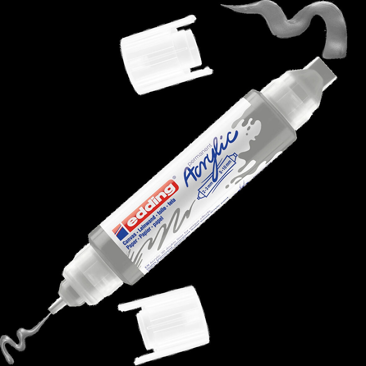 Supertrend 5400 Akrilik Boyama Markörü 3D Double Liner GÜMÜŞ