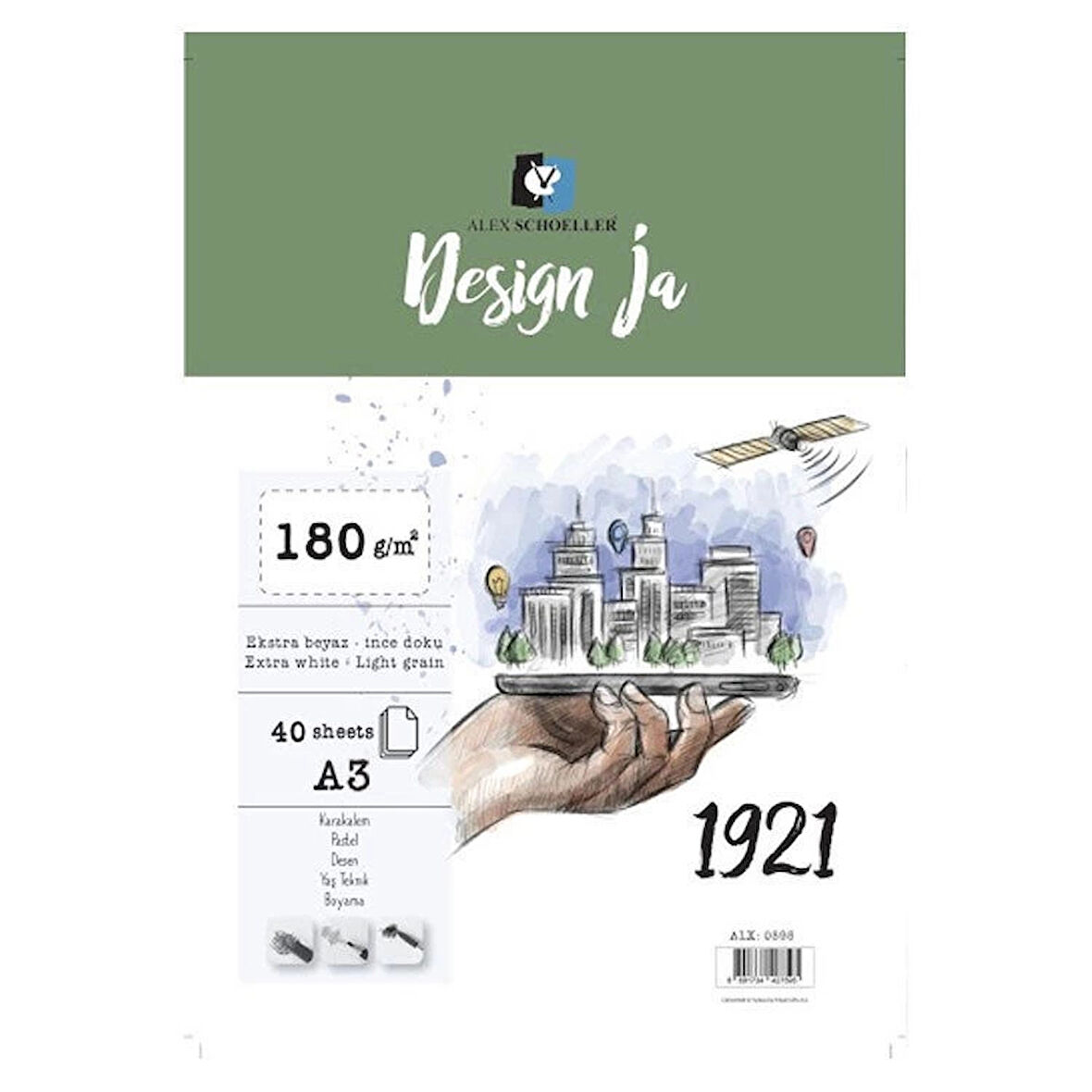 Supertrend Design Ja Eskiz Çizim Defteri 180 gr. A3 40 yp.