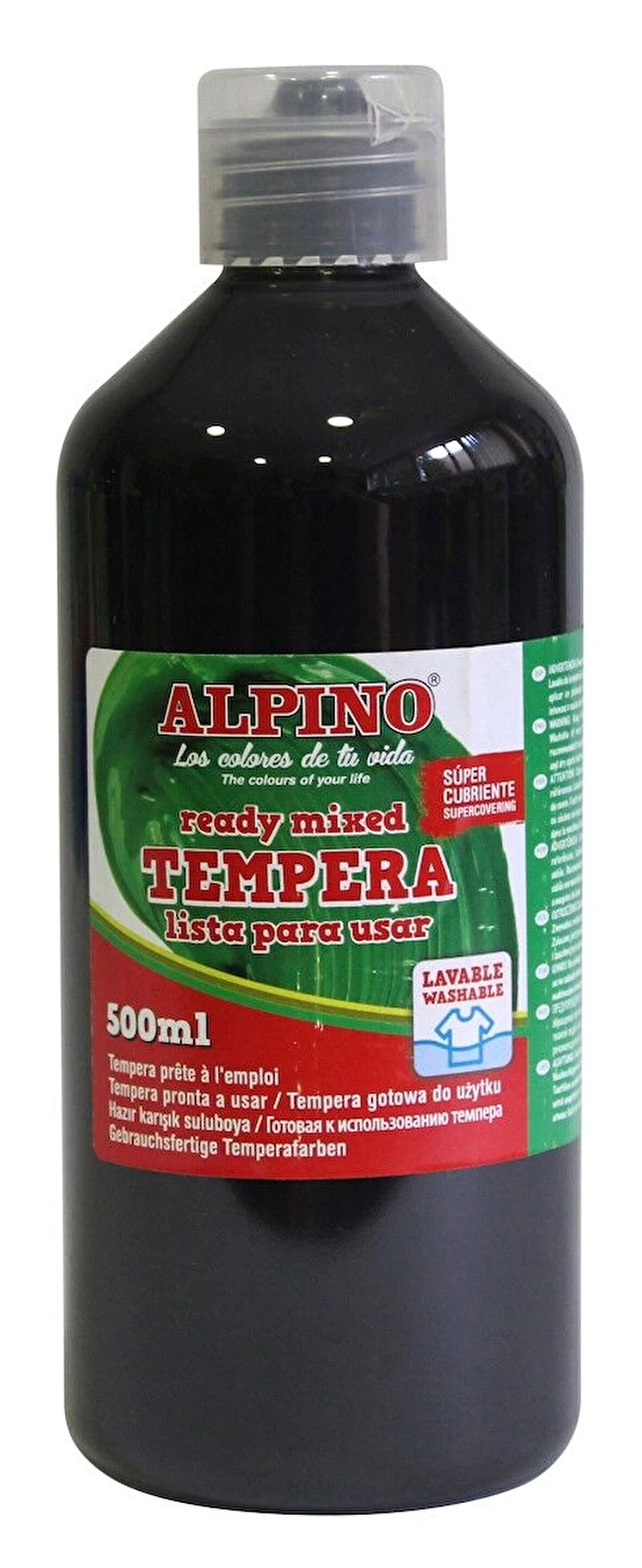 Supertrend Tempera (Yıkanabilir) Boya 500 ml. SİYAH