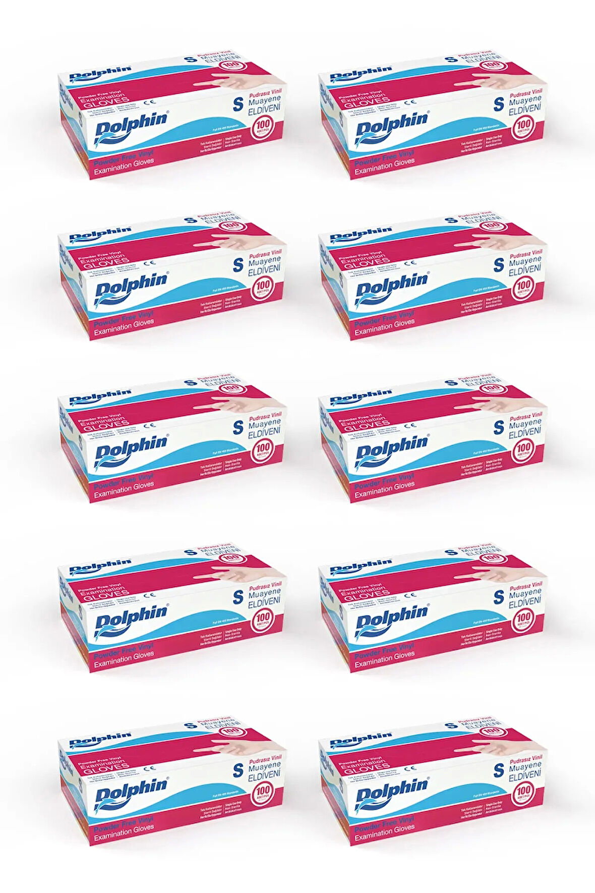 Supertrend Beyaz Vinil Eldiveni Pudrasız S 100 Adet x 10 Paket