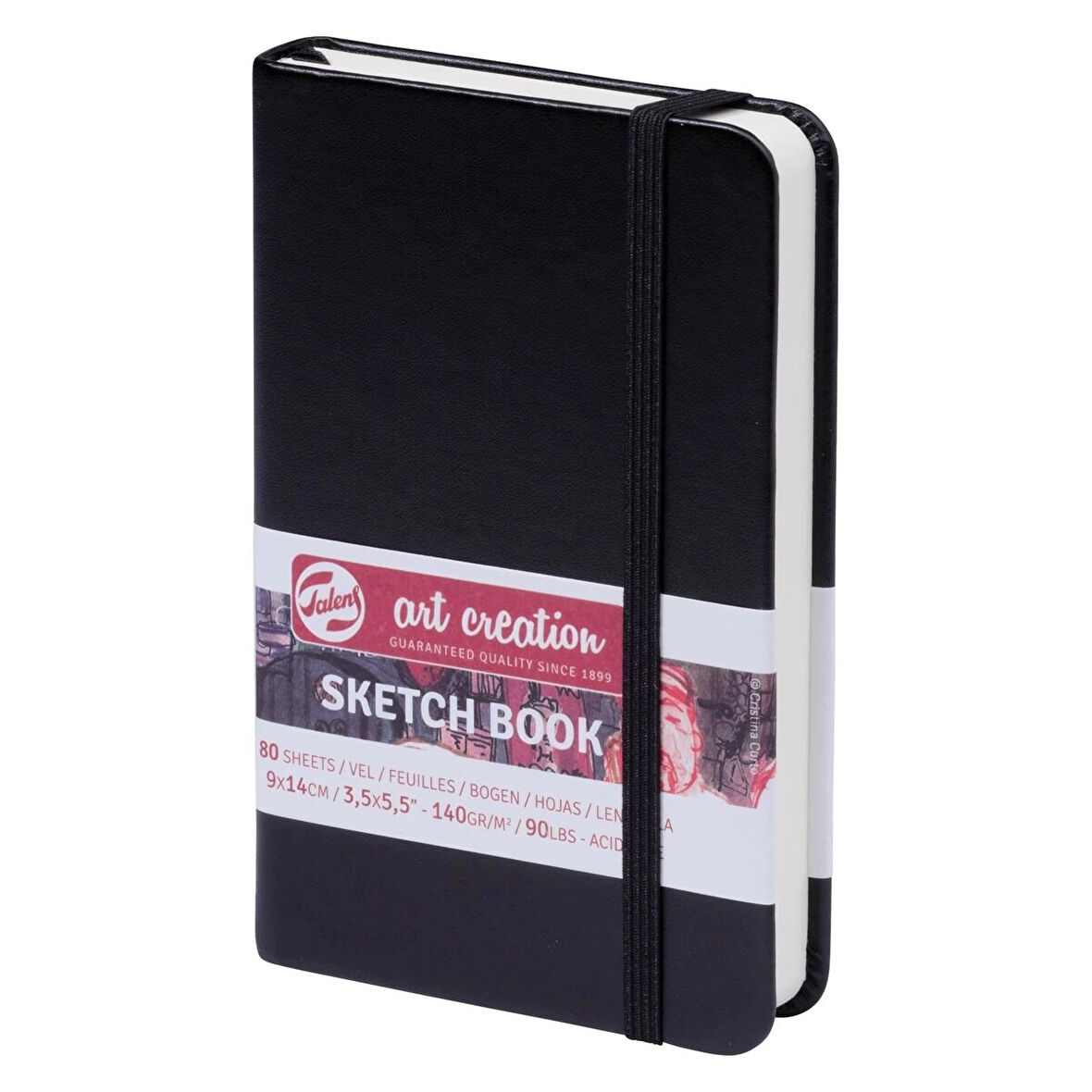 Supertrend Art Creation Sketchbook Sert Kapak Eskiz Çizim Defteri 140 gr. 9x14 cm. 80 yp. SİYAH