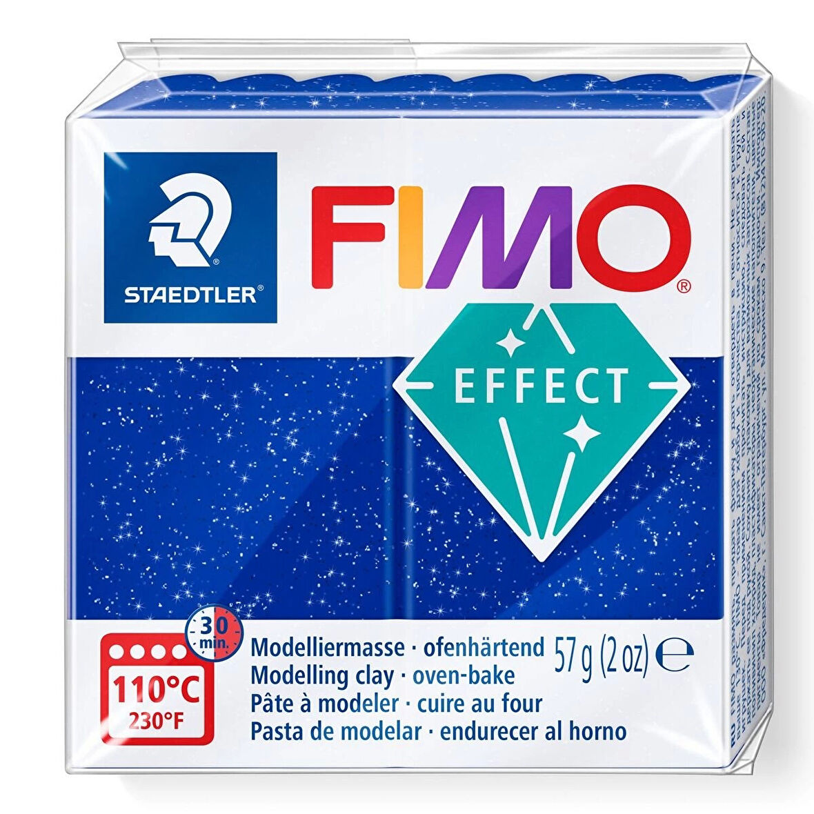 Supertrend Fimo Effect Polimer Kil 302 Blue (Simli)