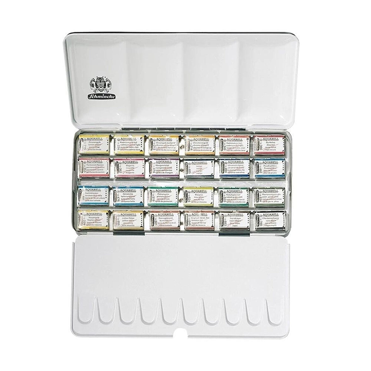 Supertrend Horadam Aquarell Taş Tablet Sulu Boya Seti Tam Tablet 24 Renk Metal Kutu