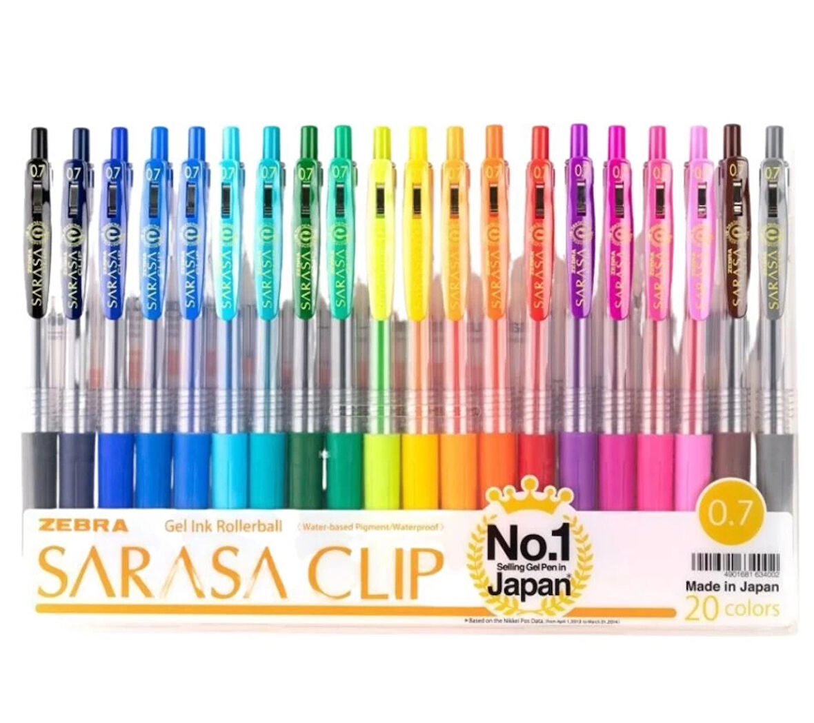 Supertrend Sarasa Clip Jel Mürekkepli Roller Kalem Seti 0.7 mm. 20 Renk