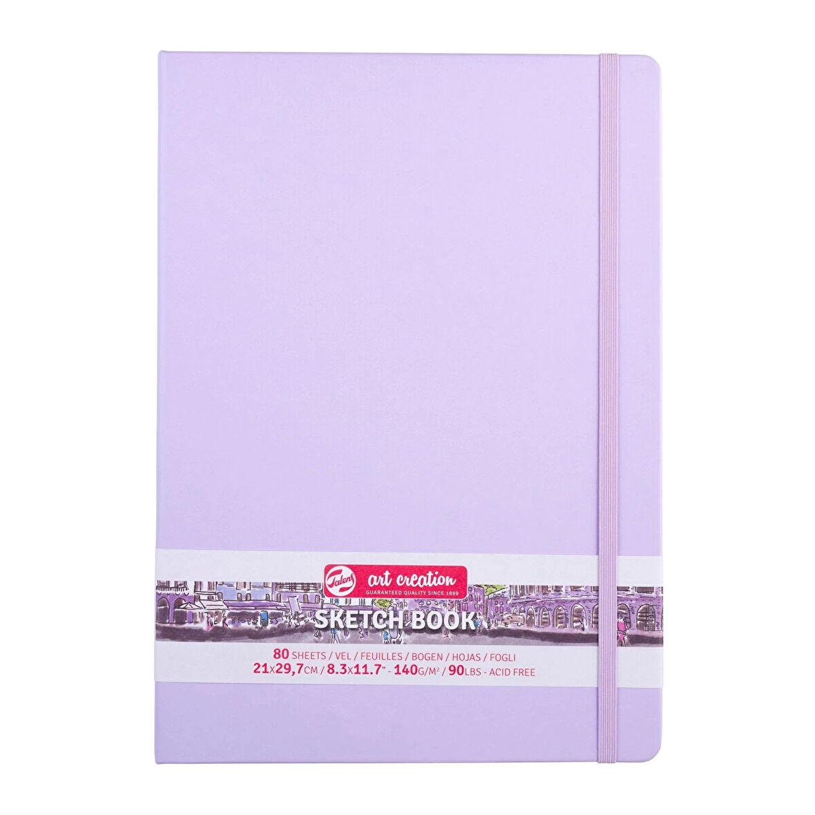 Supertrend Art Creation Sketchbook Sert Kapak Eskiz Çizim Defteri 140 gr. 21x30 cm. 80 yp. PASTEL LİLA