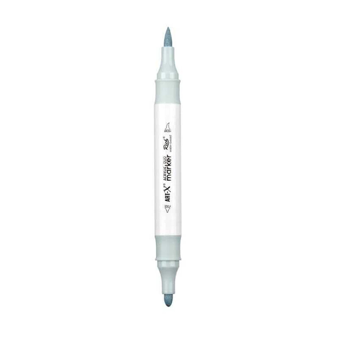 Supertrend Supertrend Acrylic Duo Marker Çift Uçlu Su Bazlı Boyama Markörü No:153 Gri Mavi