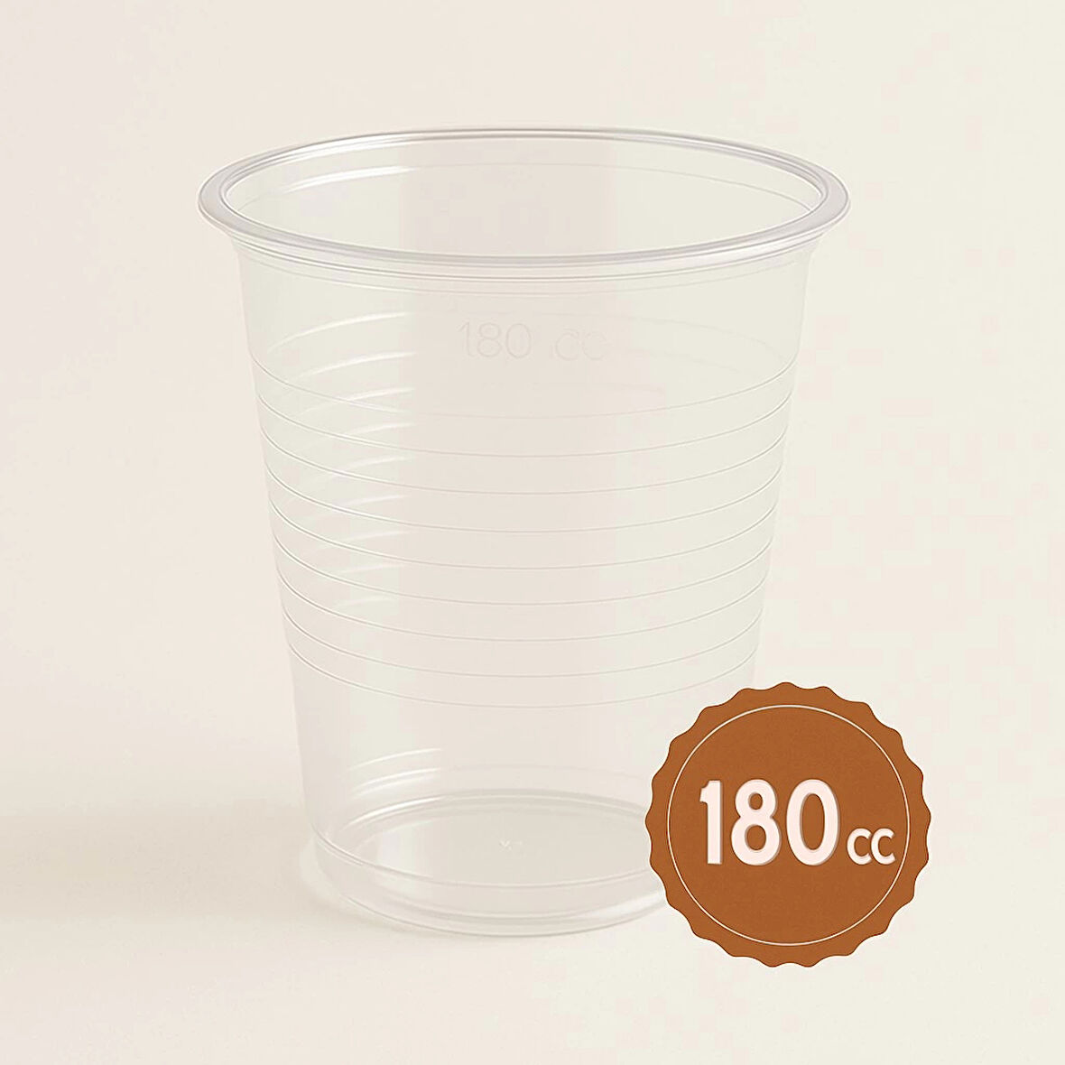 Plastik Bardak İnce Şeffaf 180cc 100lü
