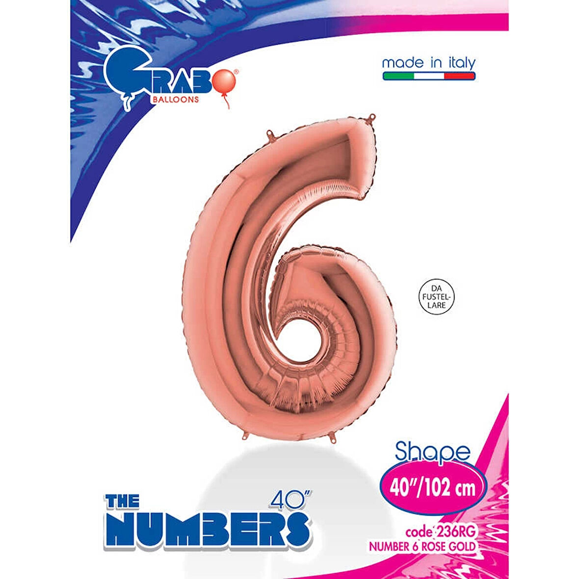 6 Rakam Supertrend Bakır Folyo Balon 40"