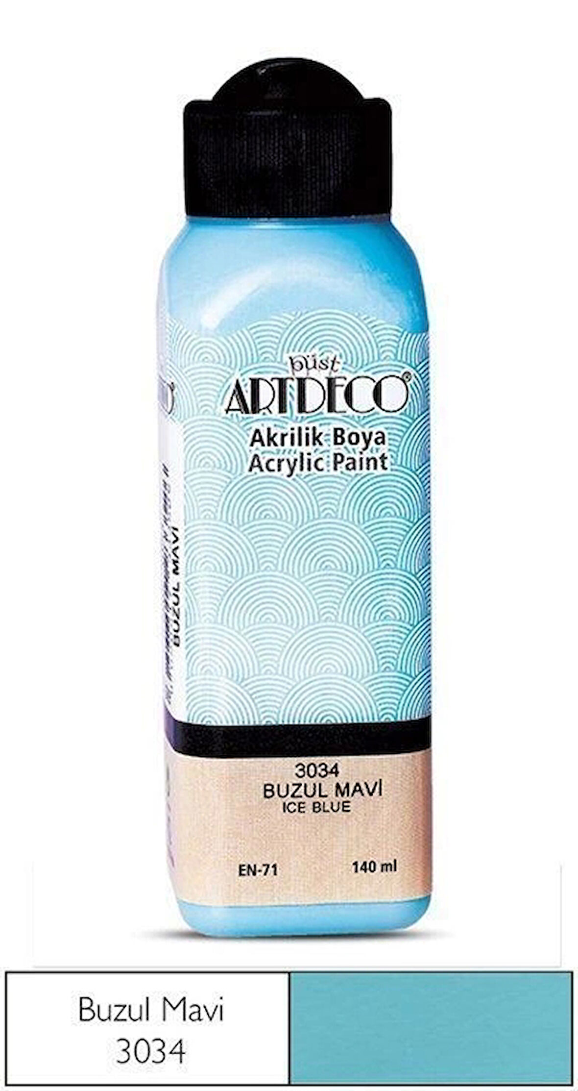 Supertrend Akrilik Boya 140 ml. 3034 BUZUL MAVİ
