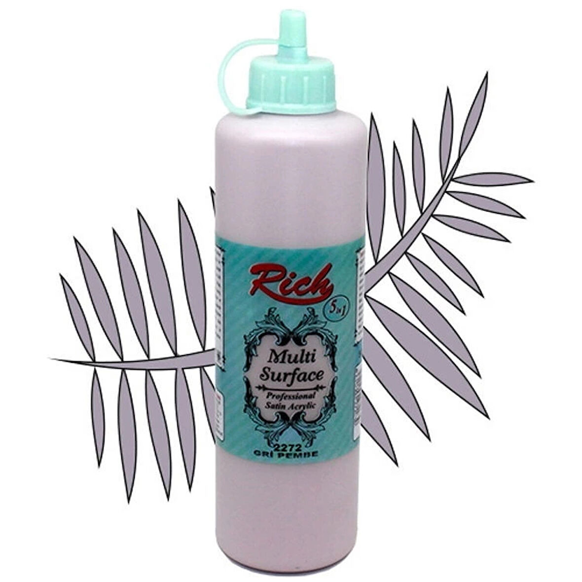 Supertrend Multi Surface Her Yüzey İçin Akrilik Boya 500 cc. 2272 GRİ PEMBE