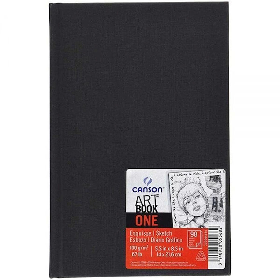 Supertrend One Art Book Sert Kapak Eskiz Çizim Defteri 100 gr. 14x21.6 cm. 98 Sayfa