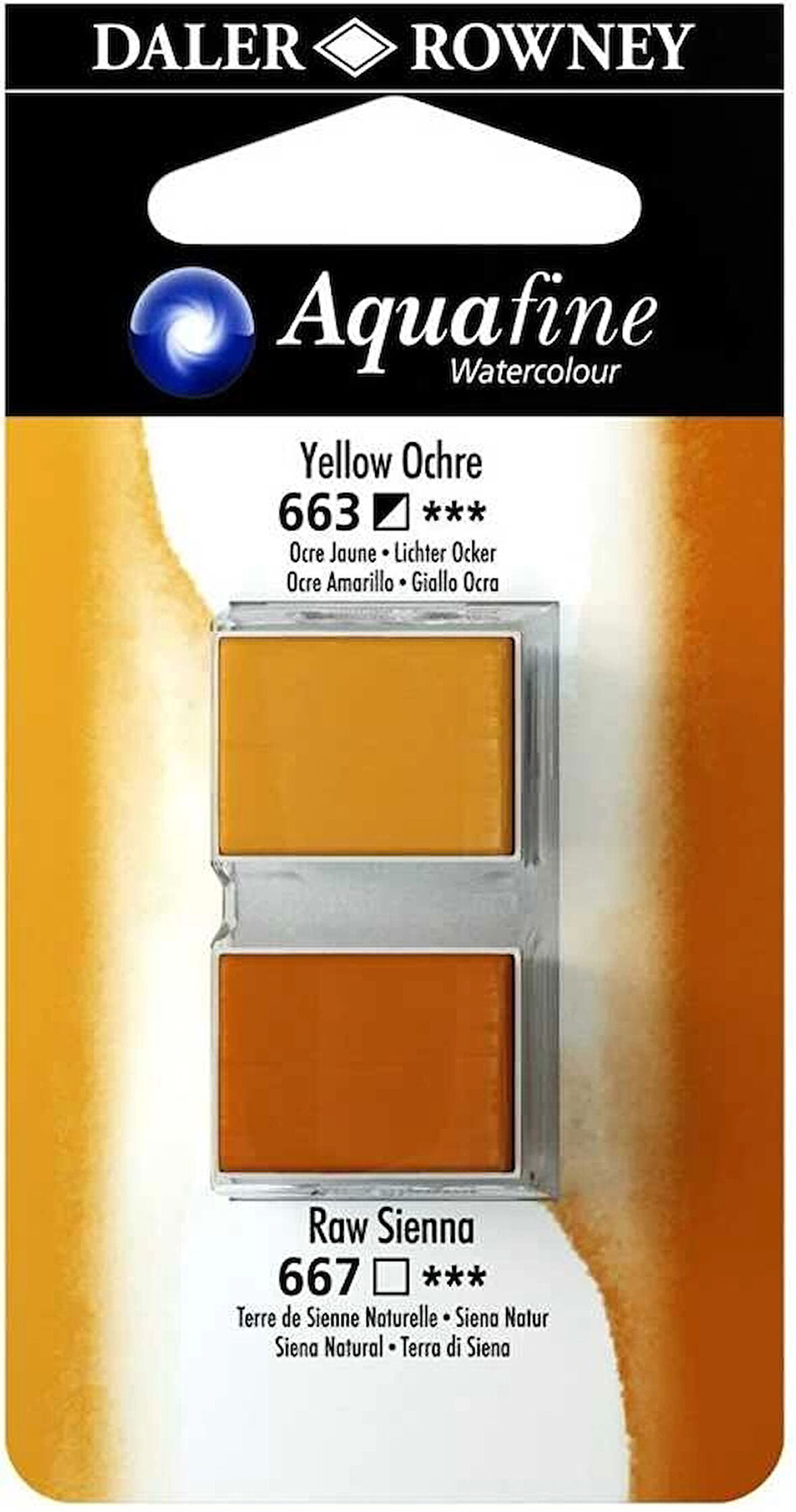 Supertrend Aquafine 1/2 Tablet Sulu Boya 2'li Set YELLOW OCHRE / RAW SIENNA