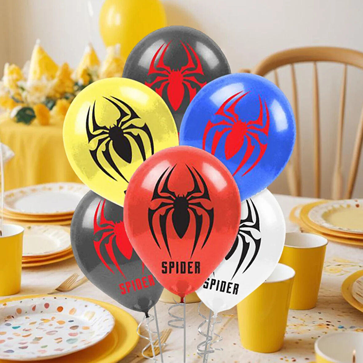 Spider Baskılı Balon 12"