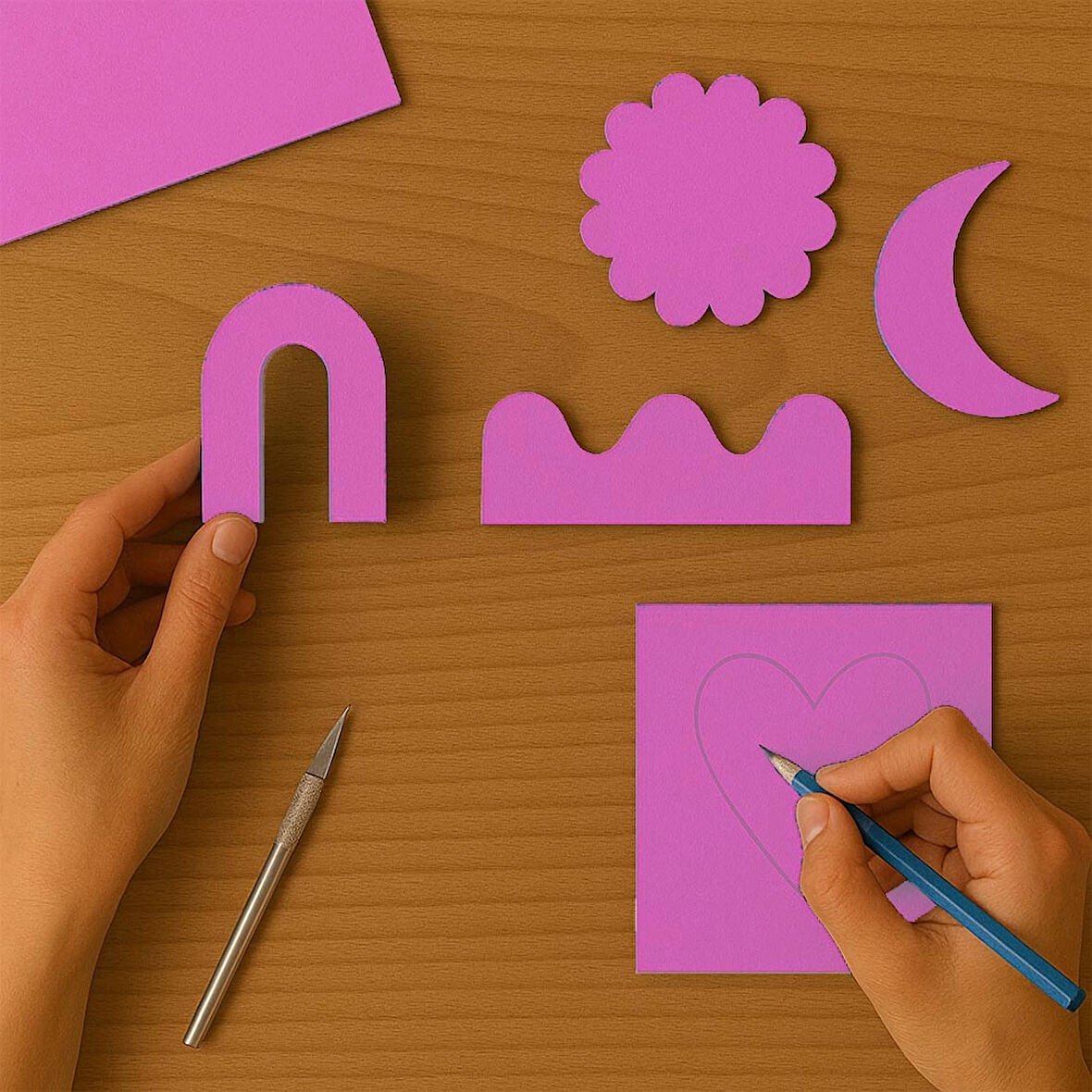 Açık Pembe Mukavva 50x70