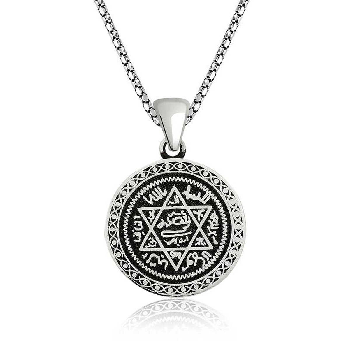 Supertrend Gümüş Süleyman Mührü Kolye