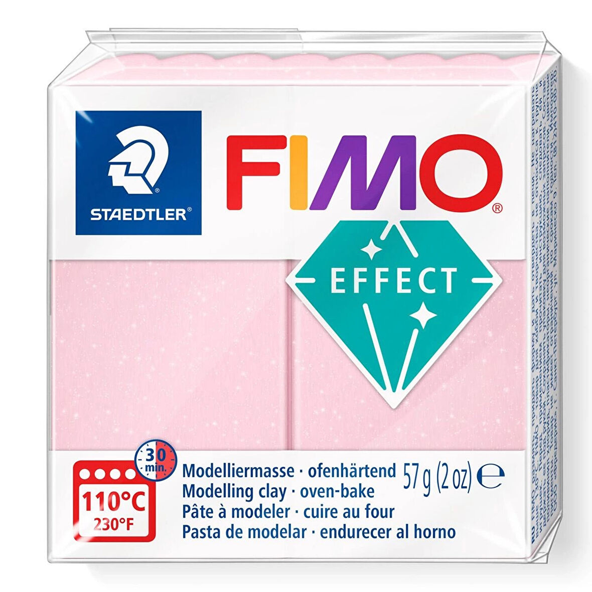 Supertrend Fimo Effect Polimer Kil 206 Rose Quartz (Mücevher Renkleri)