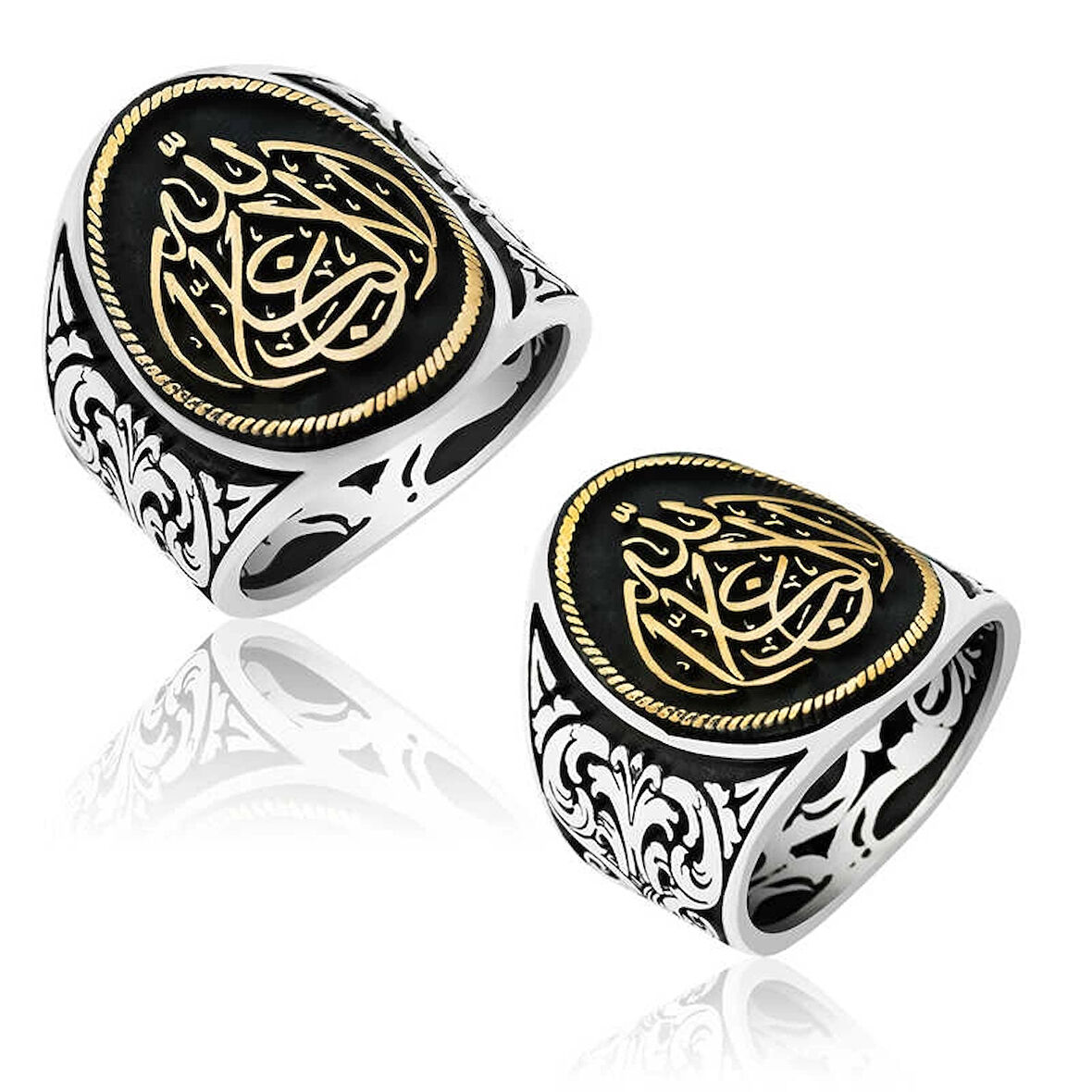 Supertrend Gümüş La Galiba İllallah Yazılı Gümüş Erkek Yüzük